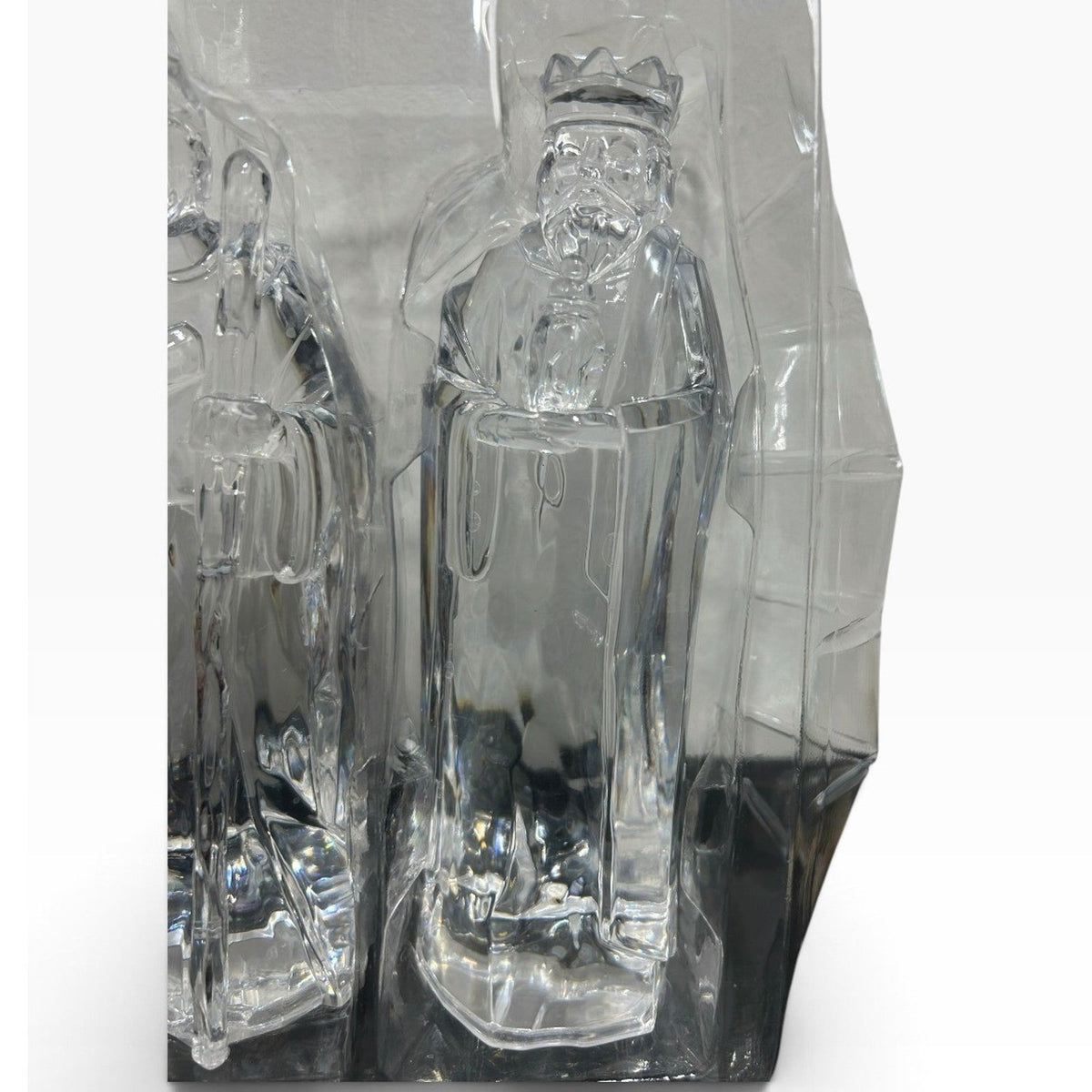 Target Clear Acrylic 6 Piece Nativity Set Figurines 7 Inch Christmas Decor Cute