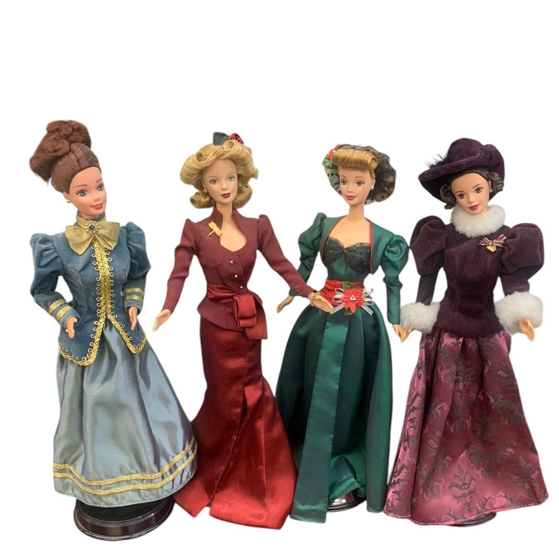 Barbie Collection holiday Hallmark Barbies Great Condition No Boxes