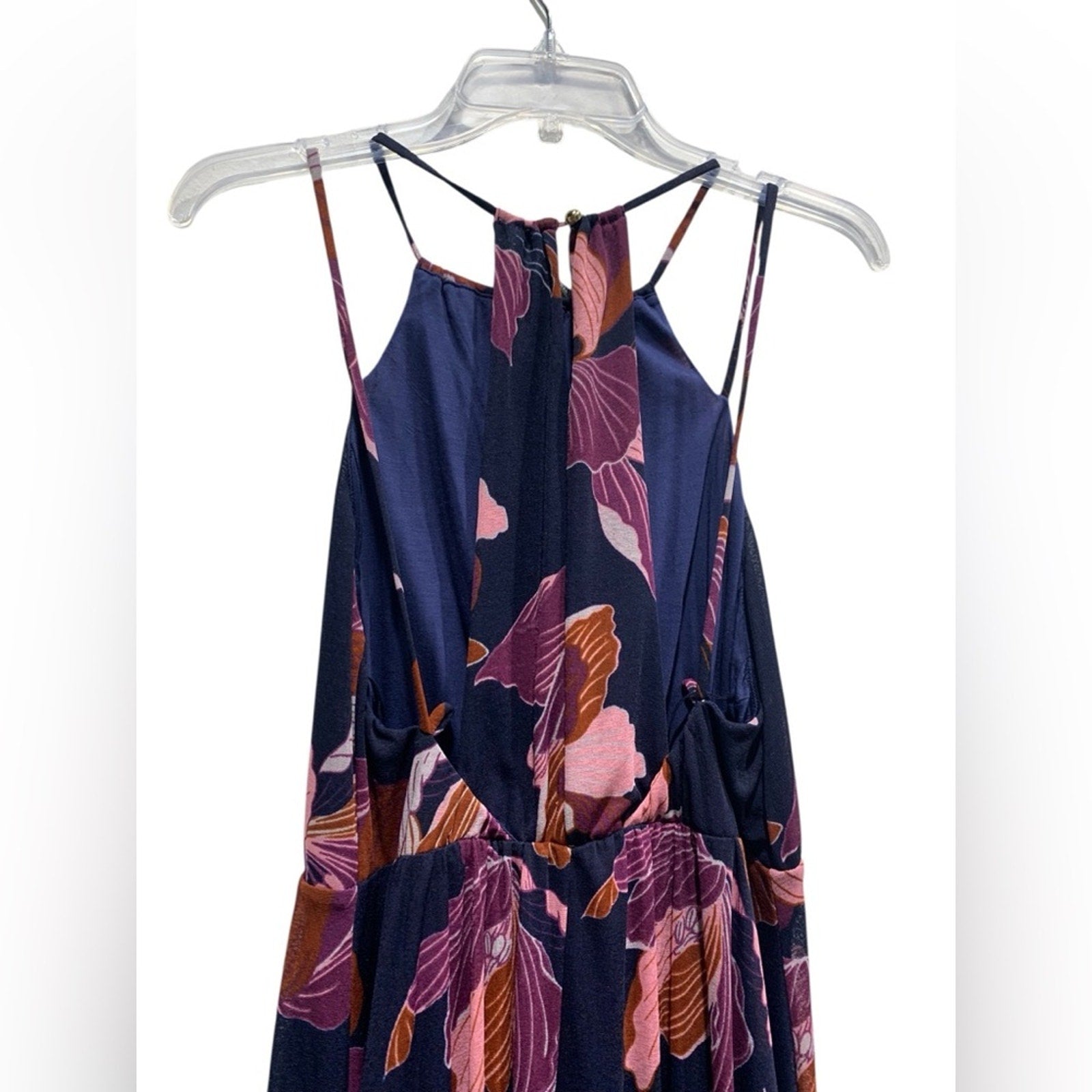 NWT Anthropologie Tiered Halter Maxi Dress size SMALL strappy flowy sleeveless