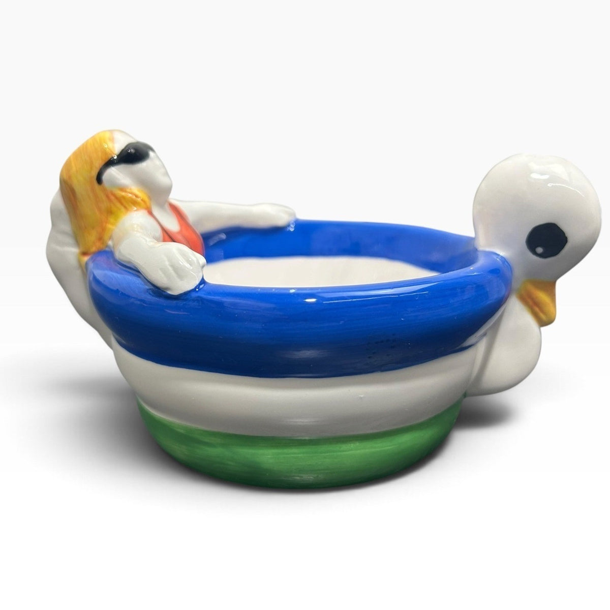 FCW Ceramic Swimming Pool Chip and Dip Set Novelty Summer Party Serving Tray