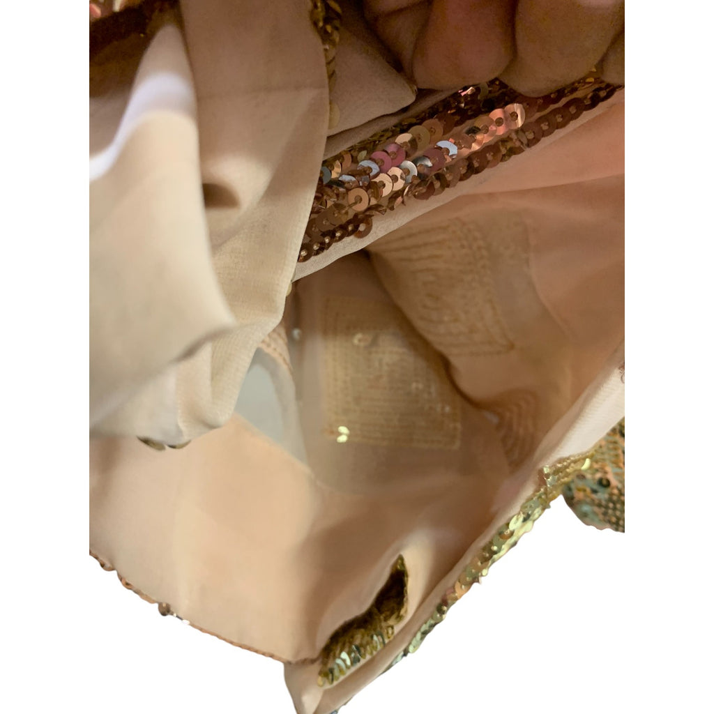 Rose Gold Skirt with Gold Top