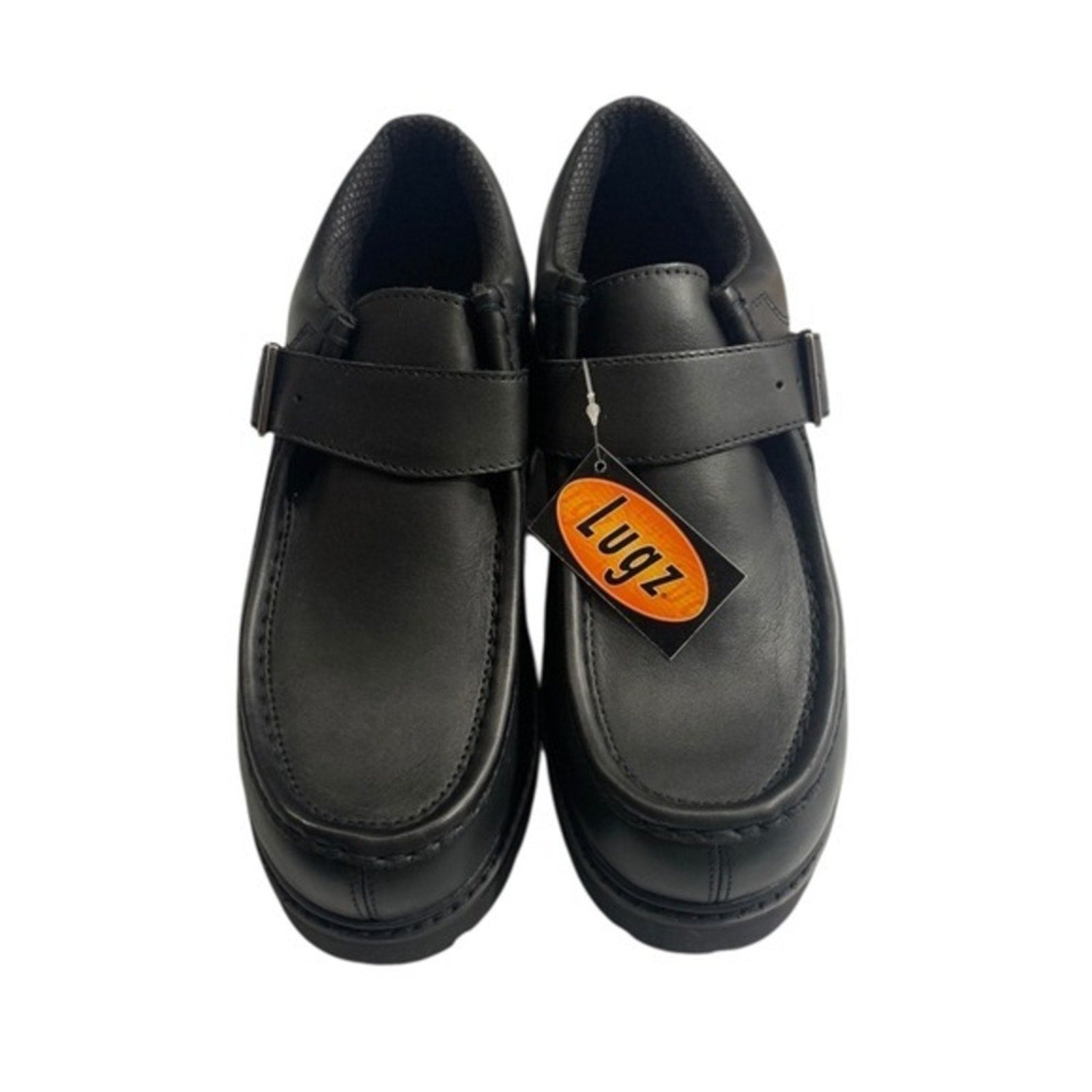 Lugz Mens Black Strutt Lo W Strap Shoes Size 10.5