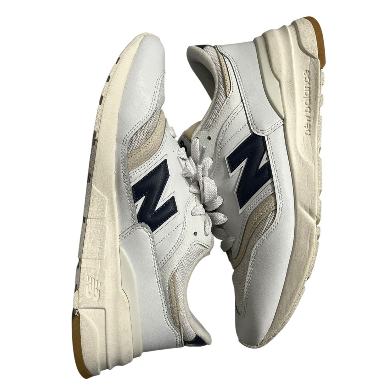 New Balance 997R Women's White Navy Beige Casual Lifestyle Sneakers Shoes 11