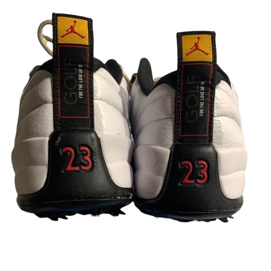 Jordan 12 Low Golf Taxi White Black Gold DH4120-100 Mens 7 Womens 8.5
