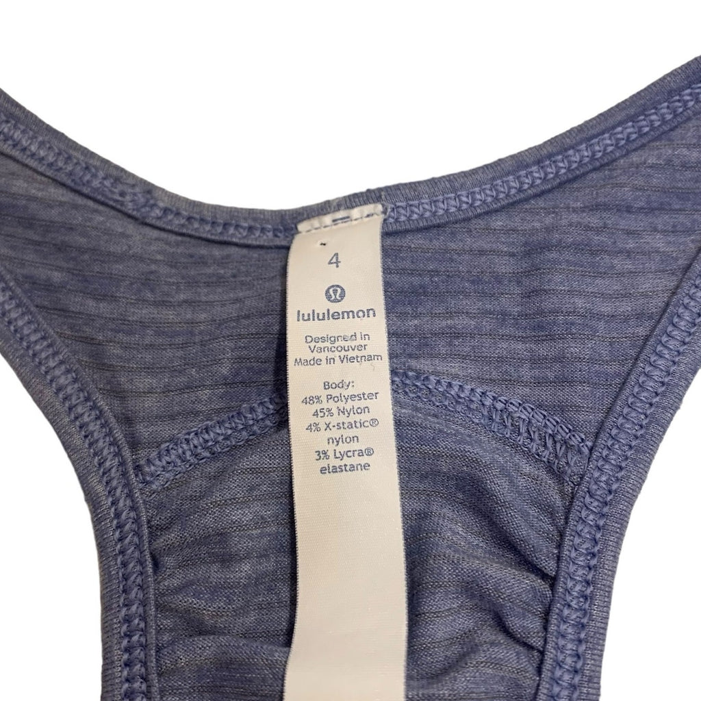 Lululemon Our Sport Tank Heathered Viola SZ 4
