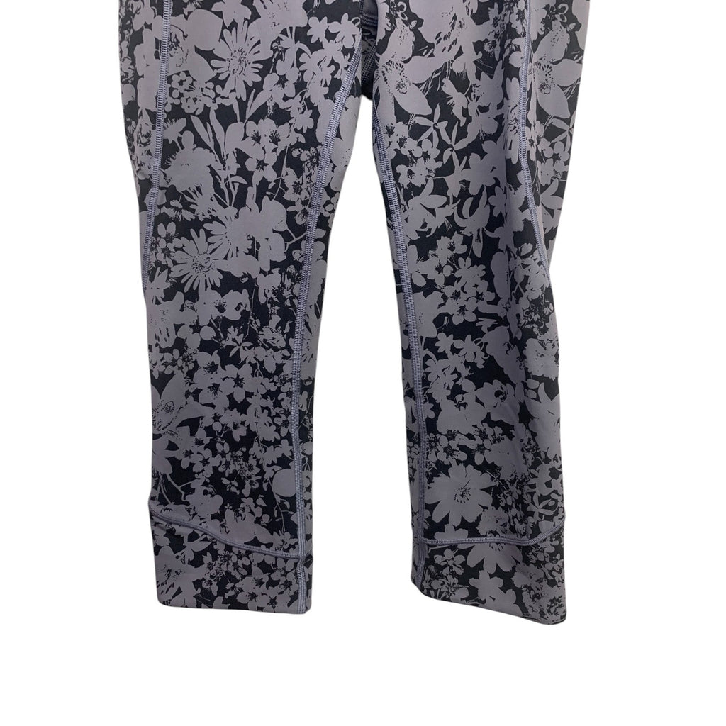 Lululemon In Movement Crop *Everlux 19" Efflorescent Nebula Black SZ 6