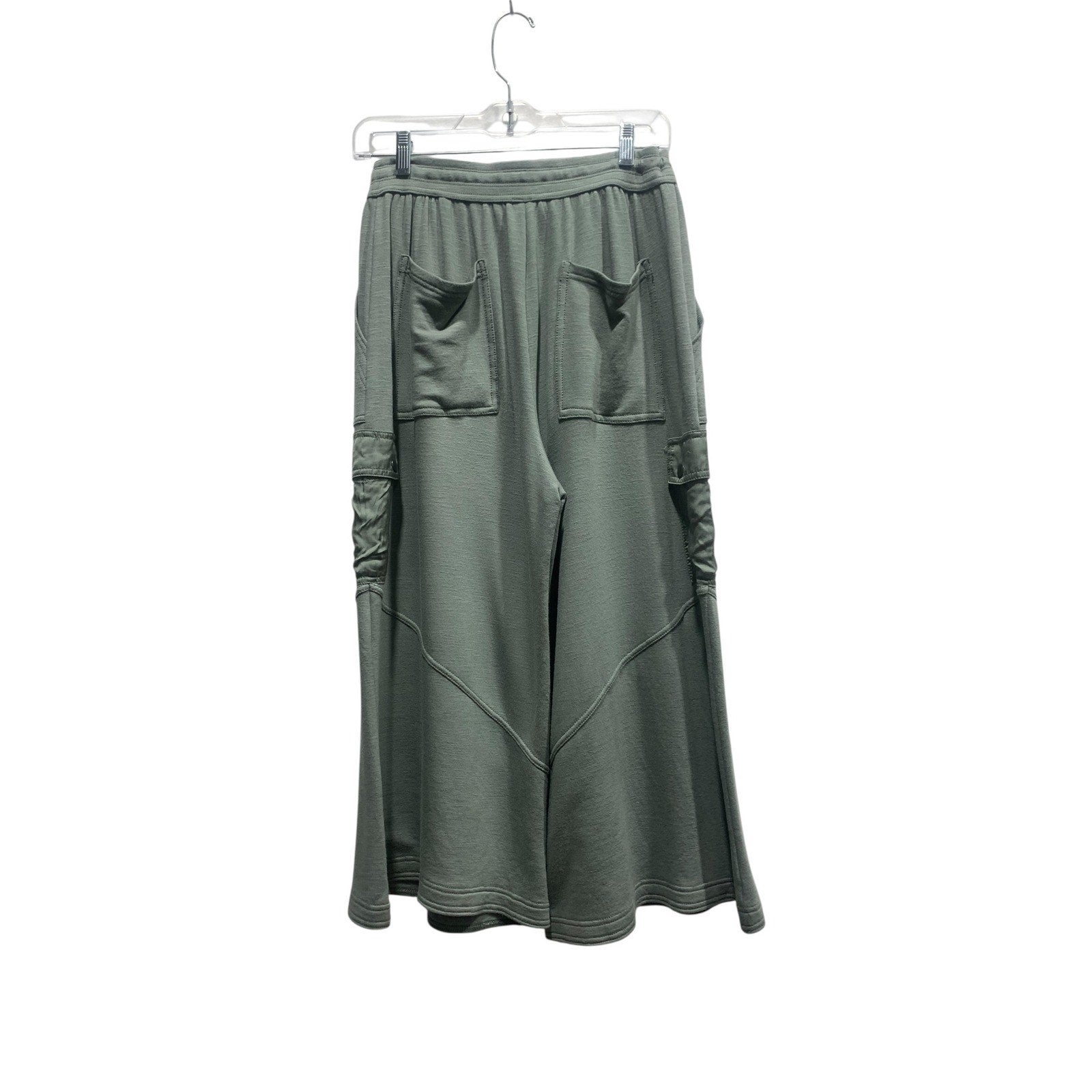 Daily Practice Anthropologie Green Cargo Wide Leg Knit Pants XS New with Tags