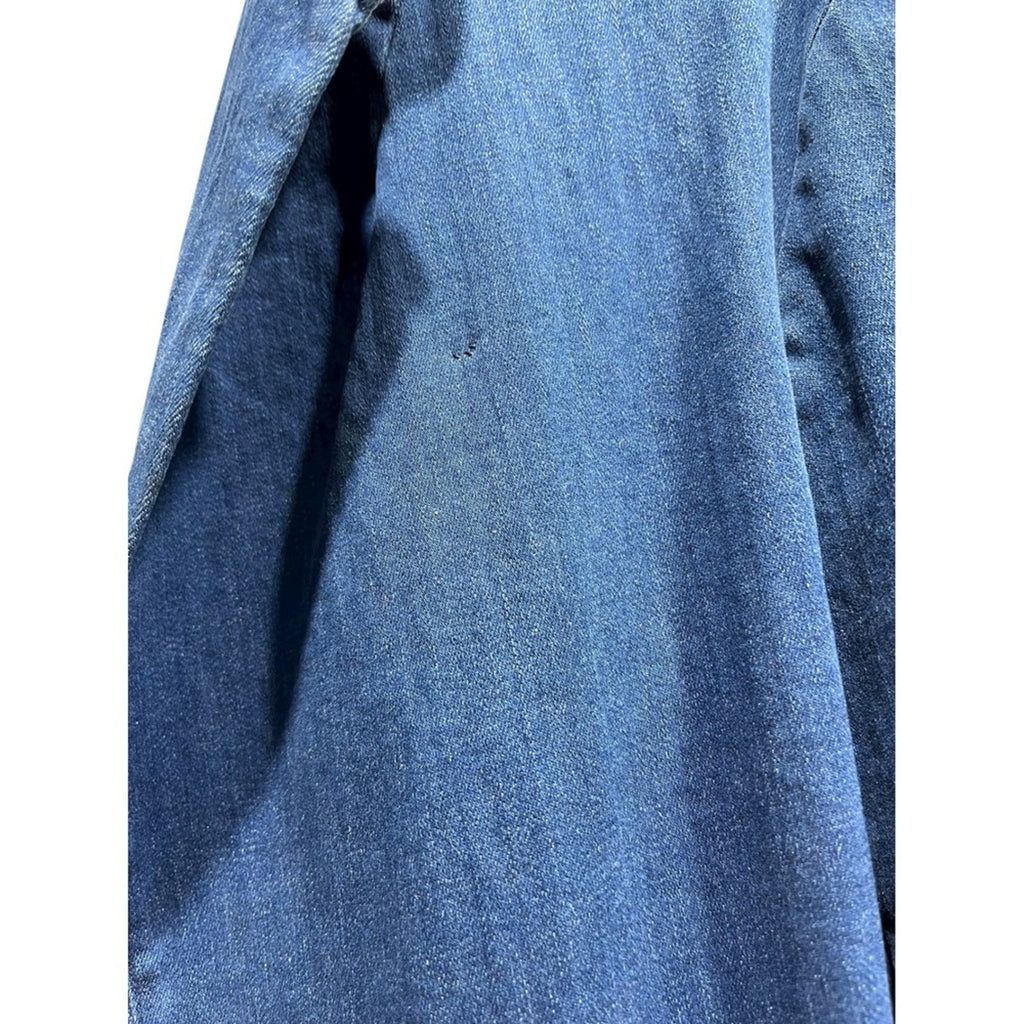 Frank & Eileen Denim Blazer Jacket Est 1947 Blue Cotton Medium M
