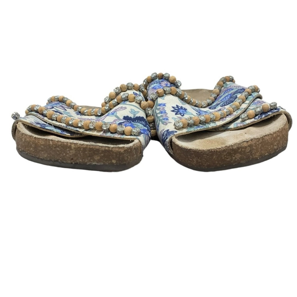 Anthropologie Marnie Embellish Slide Sandal 38 Eur 7.5-8 US