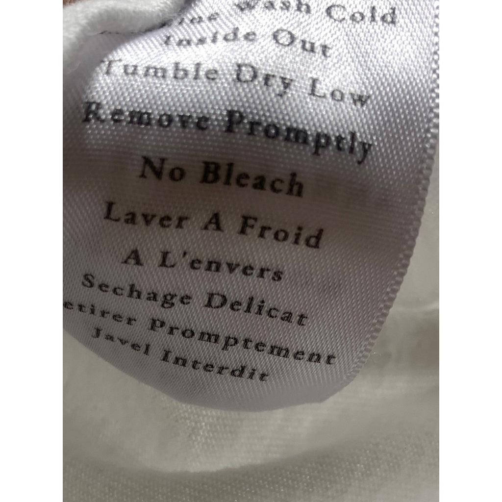 Frank & Eileen Tee Lab White 100% Cotton Long Sleeve Polo Shirt Size M capsule
