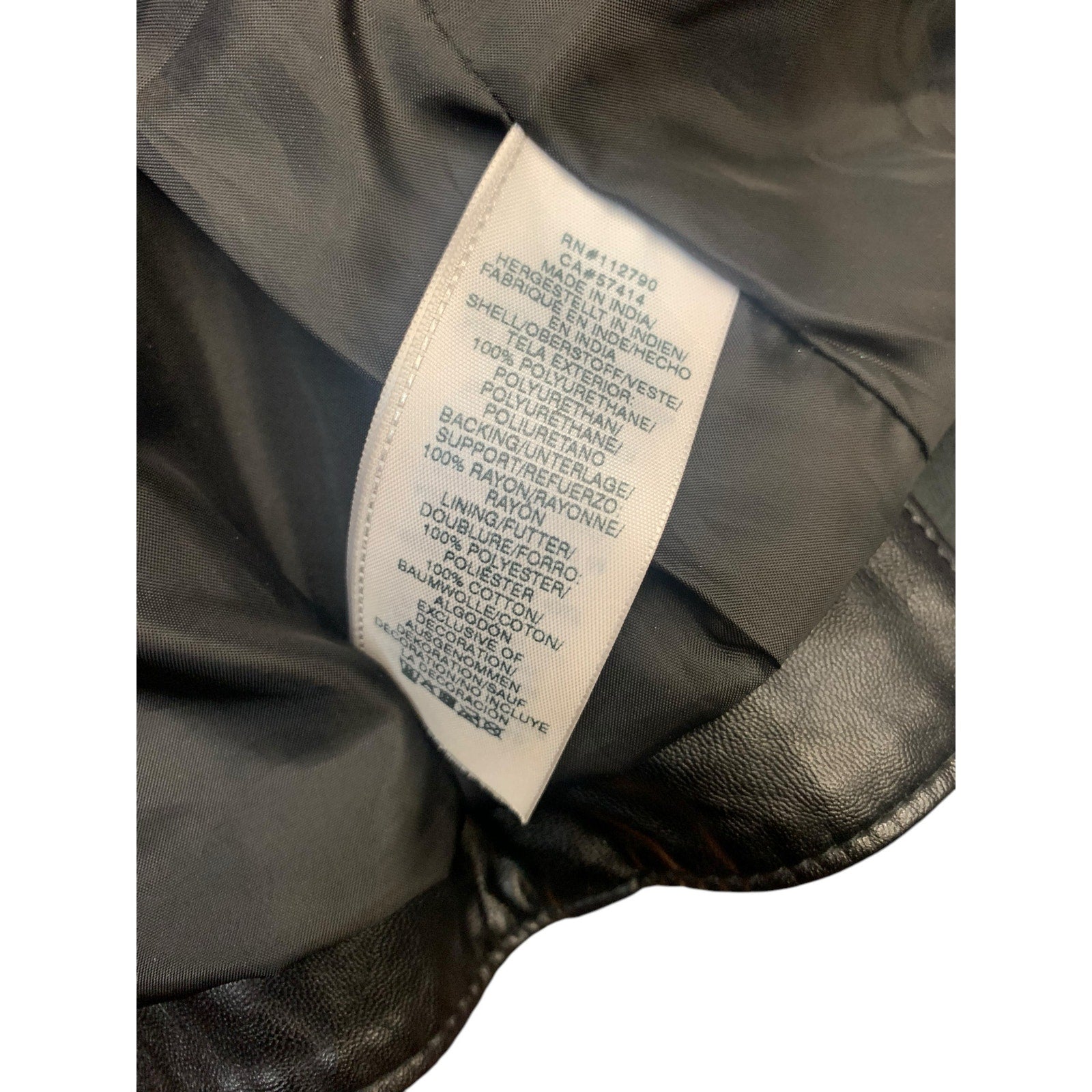 Authentic True Religion Leather Biker Jacket SZ M