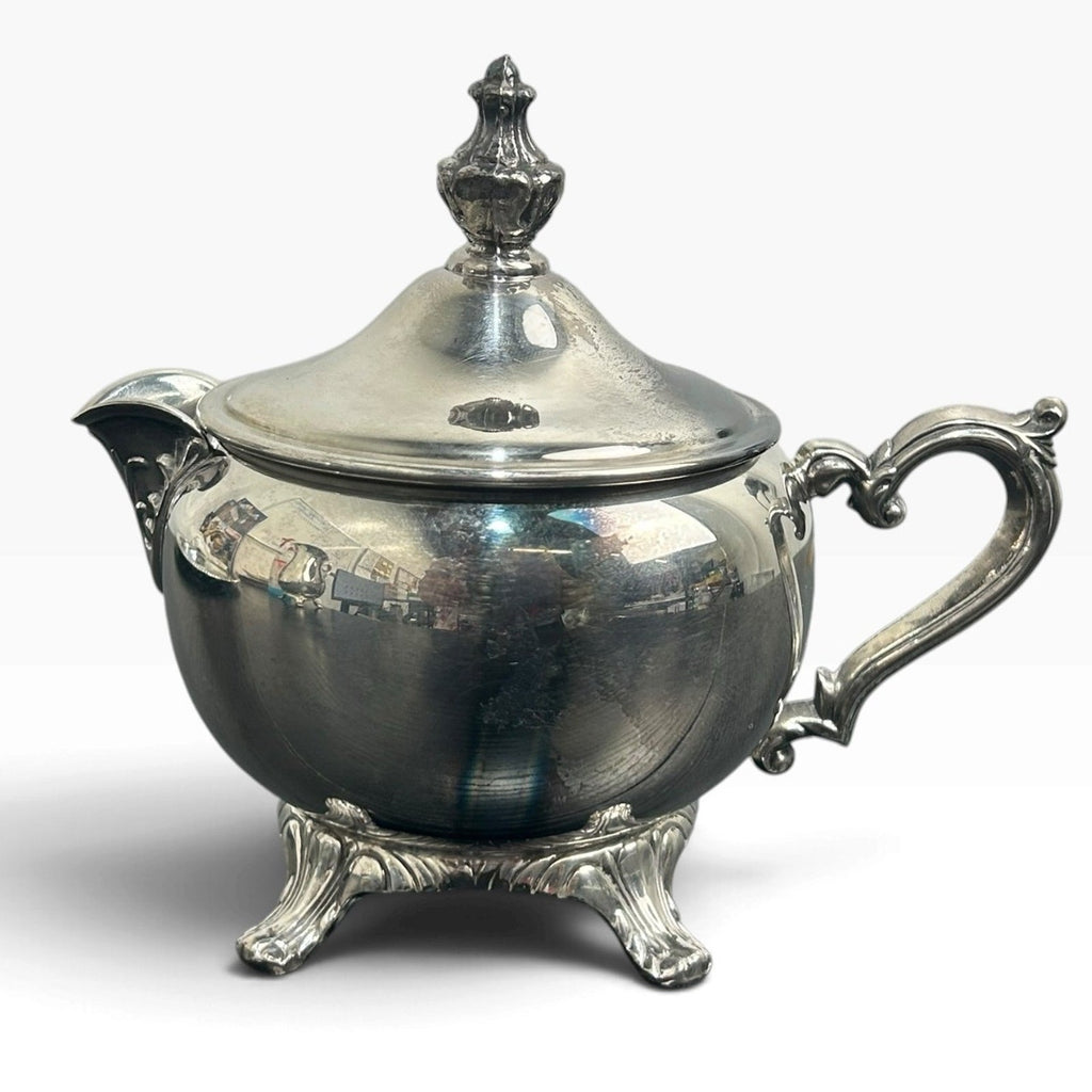 Wm Rogers Silver Plate High-end Service Set Pitcher Sugar Bowl Tray Victorian