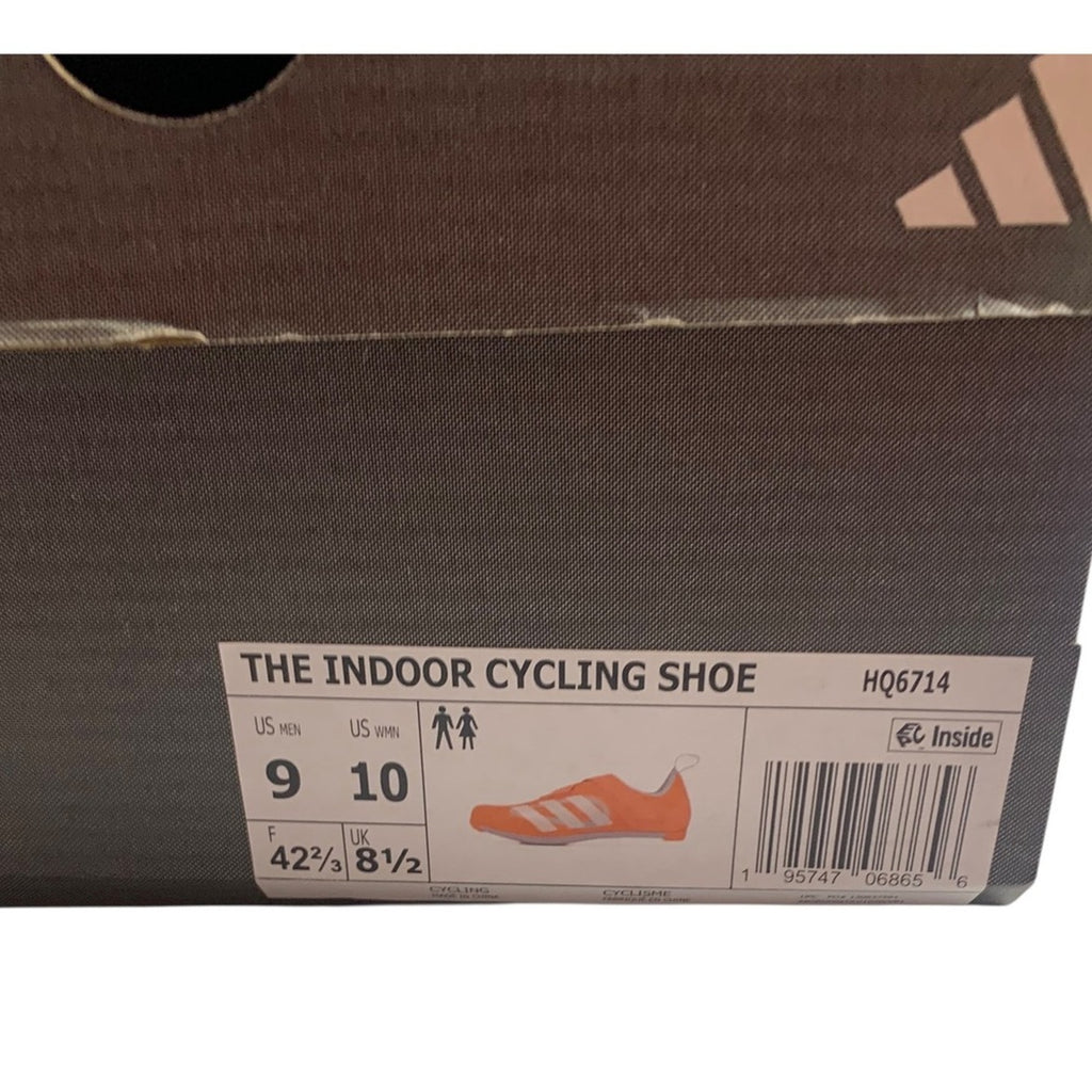 Adidas The Indoor Cycling Shoes Orange Men's Size 9 Women's 10 Cleats