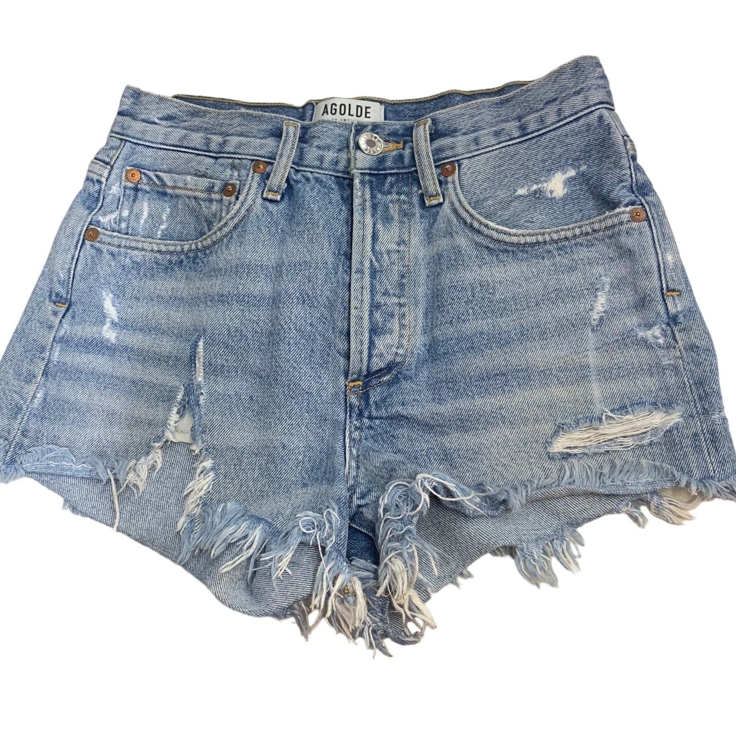 AGOLDE Parker Vintage Cut Off Short Swapmeet SZ XXS