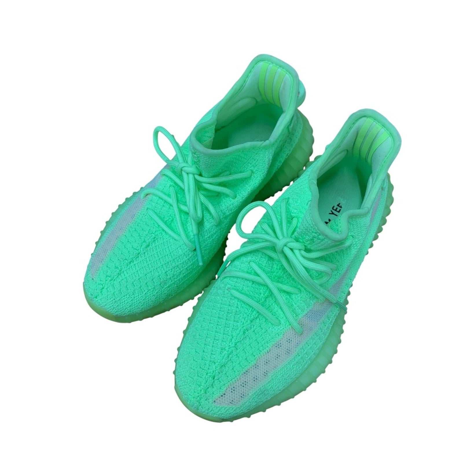 Adidas Yeezy Boost 350 V2 Glow Green Sneakers Shoes Mens Fashion SZ 6.5
