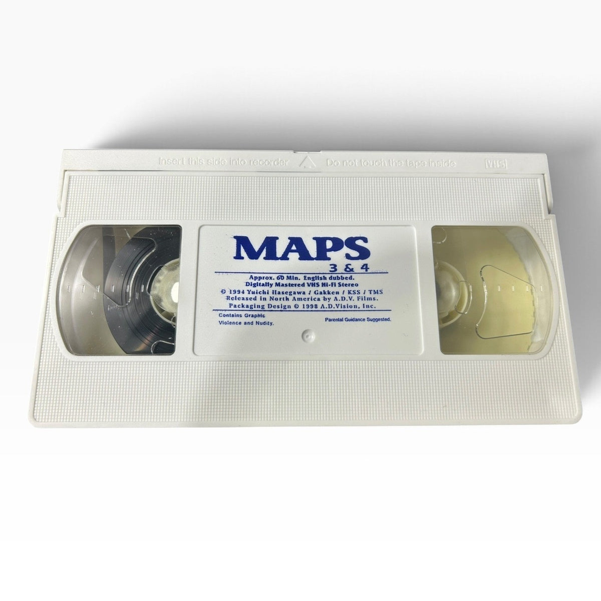 Maps 1 & 2 VHS Anime Sci-Fi ADV Films English Dubbed White Tape 1998 Collectible
