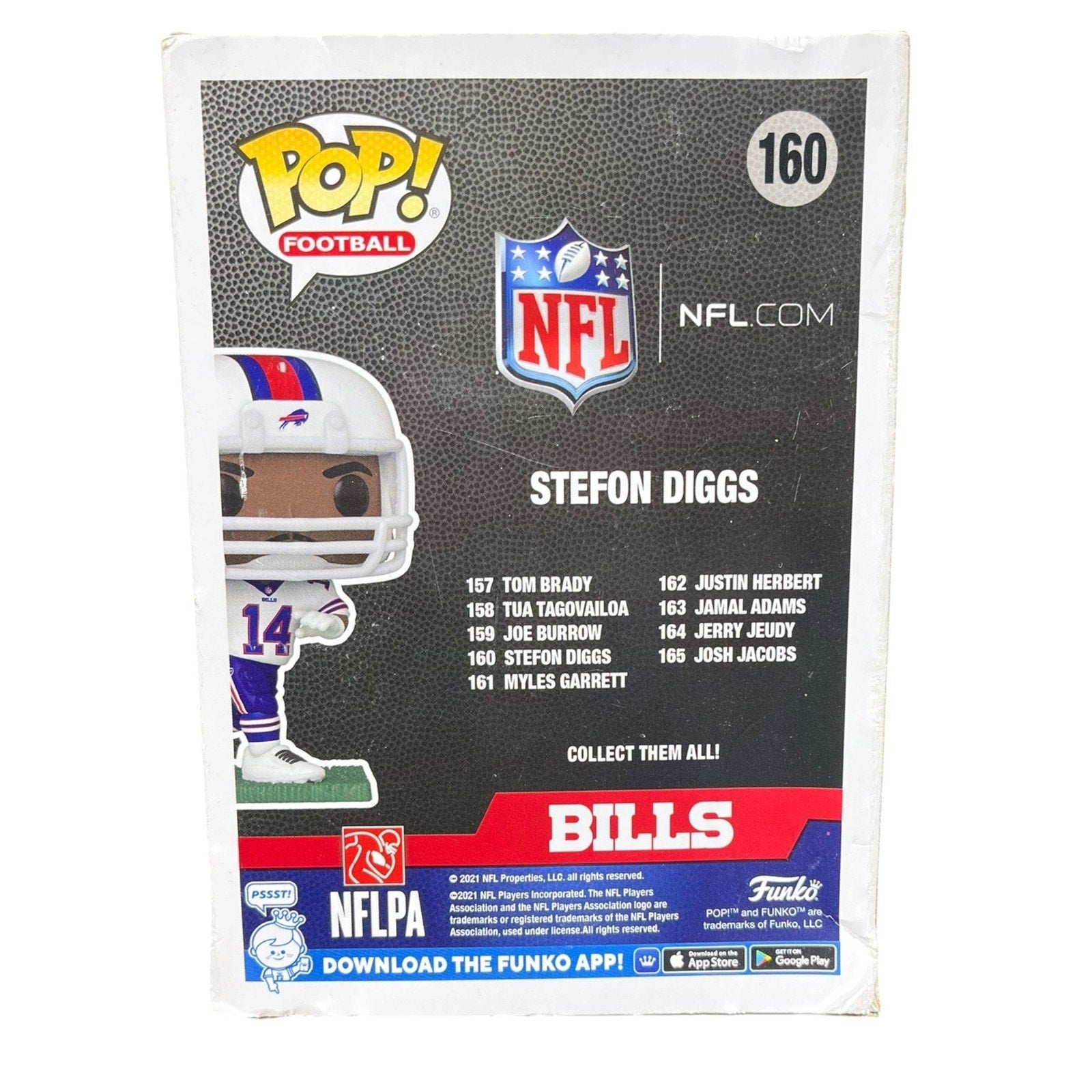 Funko Pop Football Stefon Diggs Buffalo Bills 160 Vinyl Figure NFL