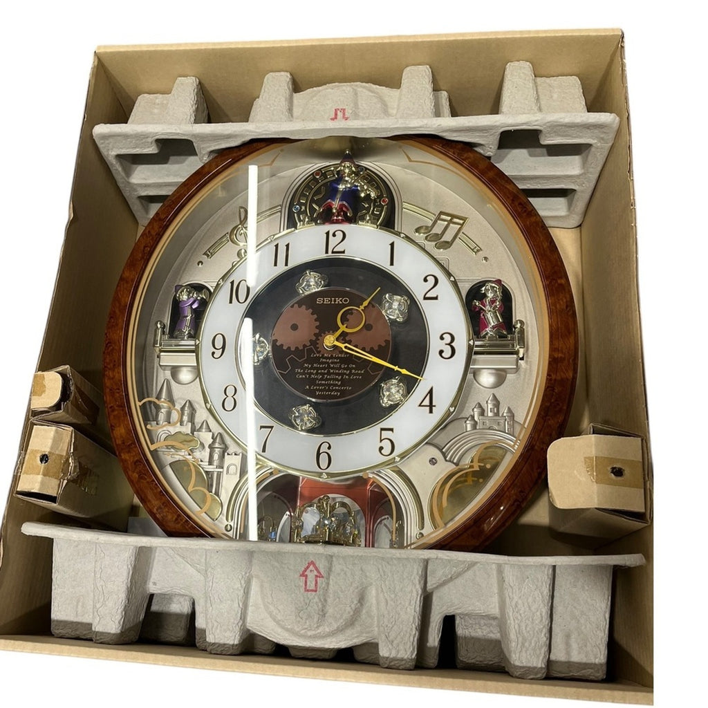 Seiko Melodies In Motion 2006 Collectors Edition Swarovski Crystal Clock NEW