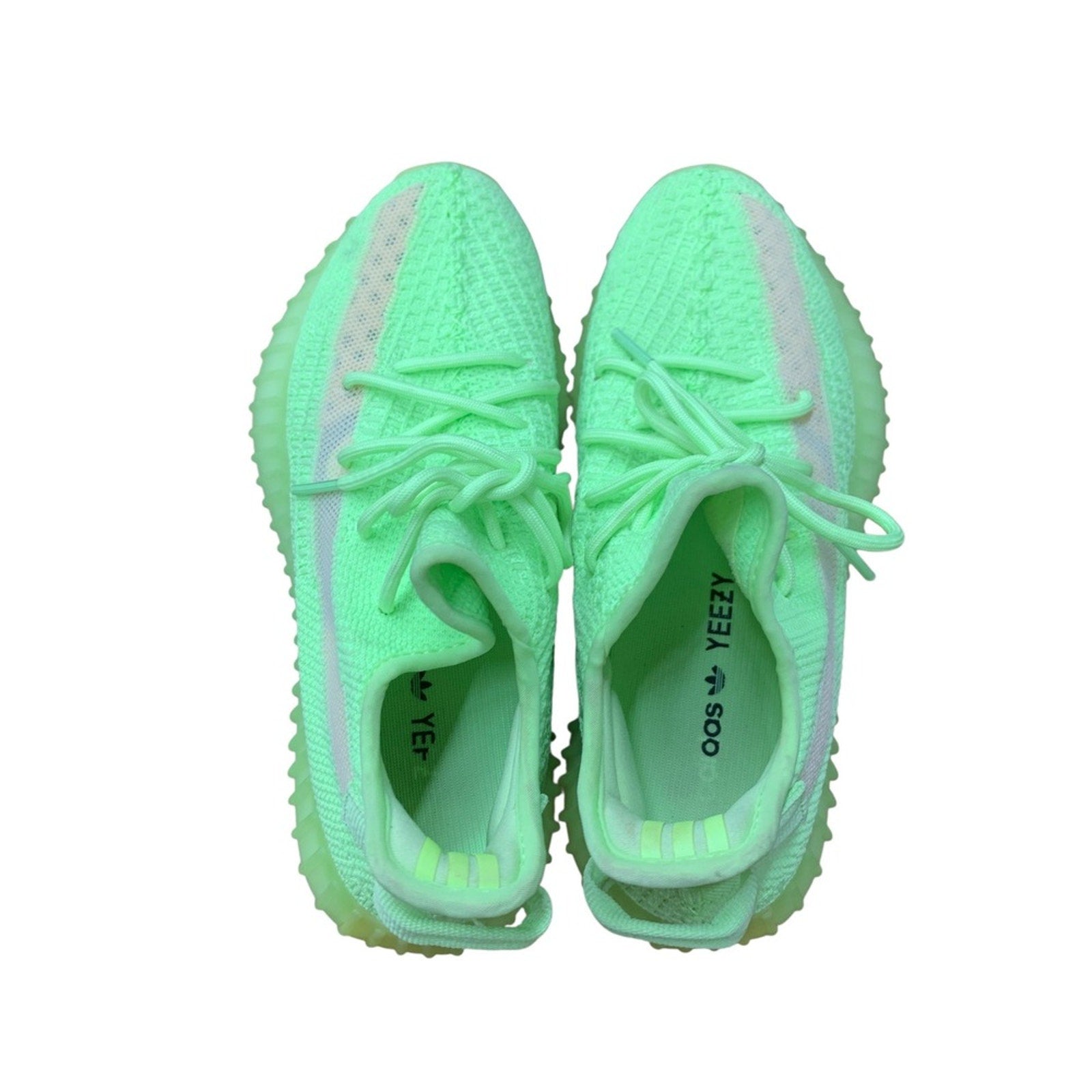 Adidas Yeezy Boost 350 V2 Glow Green Sneakers Shoes Mens Fashion SZ 6.5