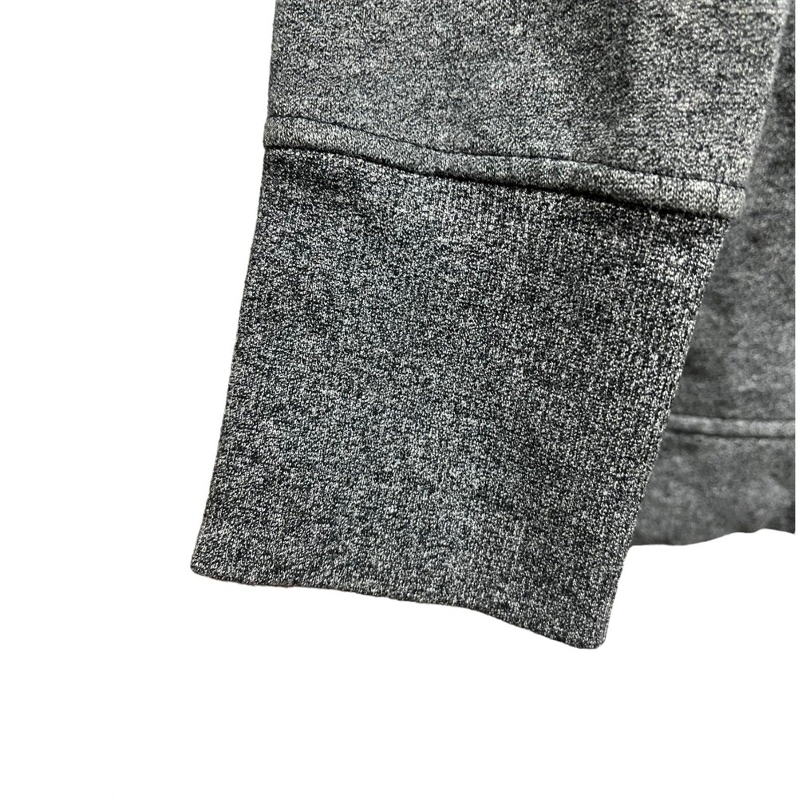 Lululemon Back To It Wrap Heathered Speckled Black Gray Asymmetrical Zip Size 6