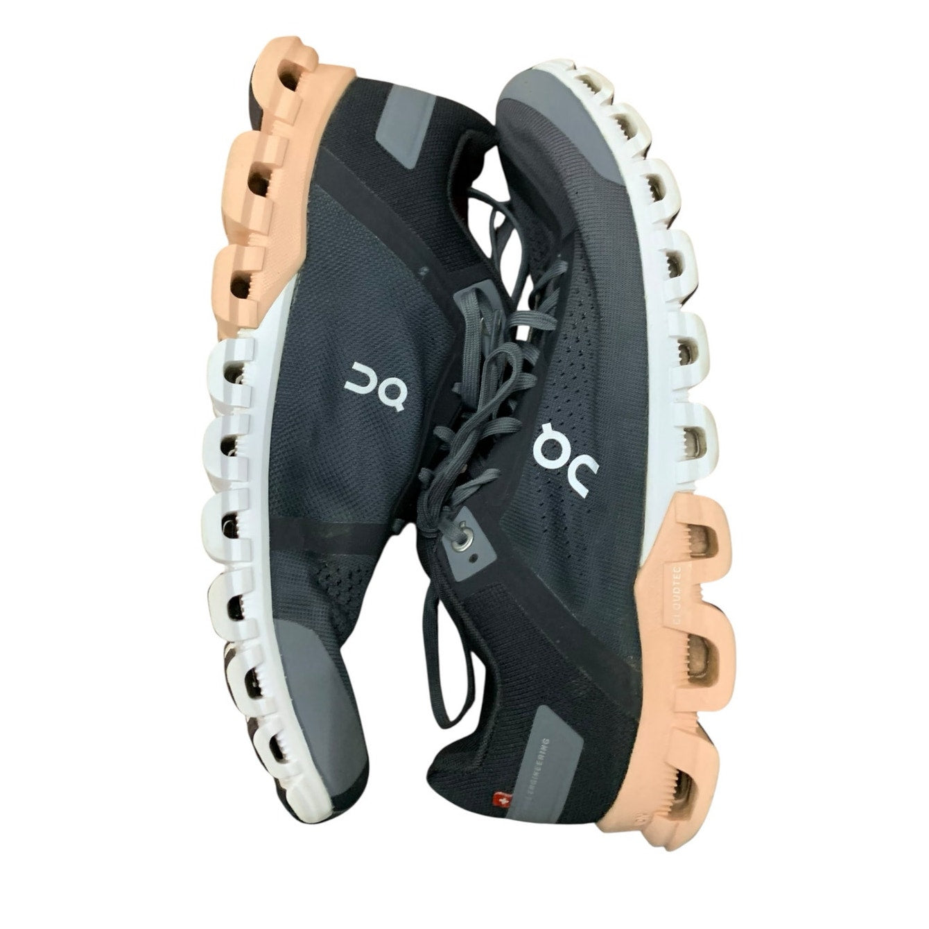 On Cloudflow Road-Running Shoes - Women's 9.5 Black Rock/Rose