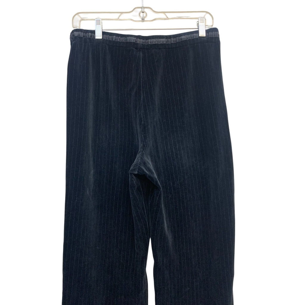 St. John Sport by Marie Gray Pinstripe Velour Sweatpants SZ S
