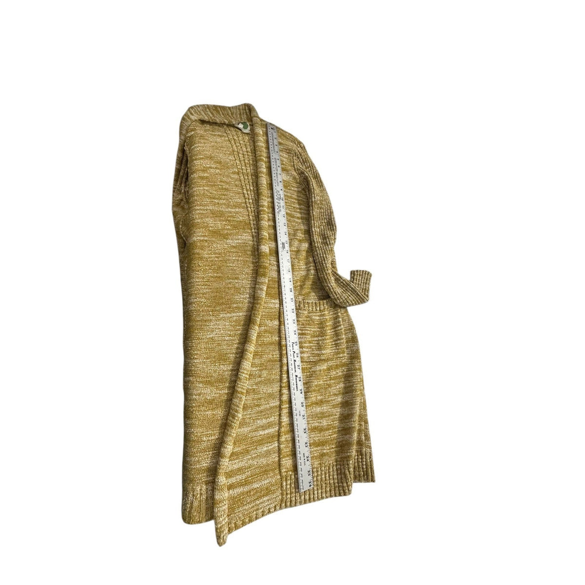 Anthropologie Marled Abigail Duster Cardigan Mustard Yellow S