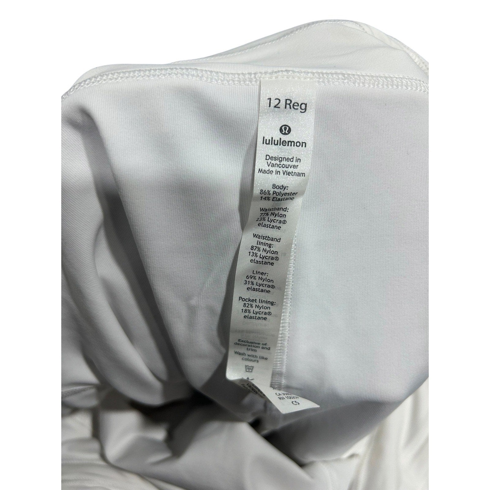 Lululemon Pace Rival Skirt Reg Grey Mini Twine White Athletic Skort Pocket 12
