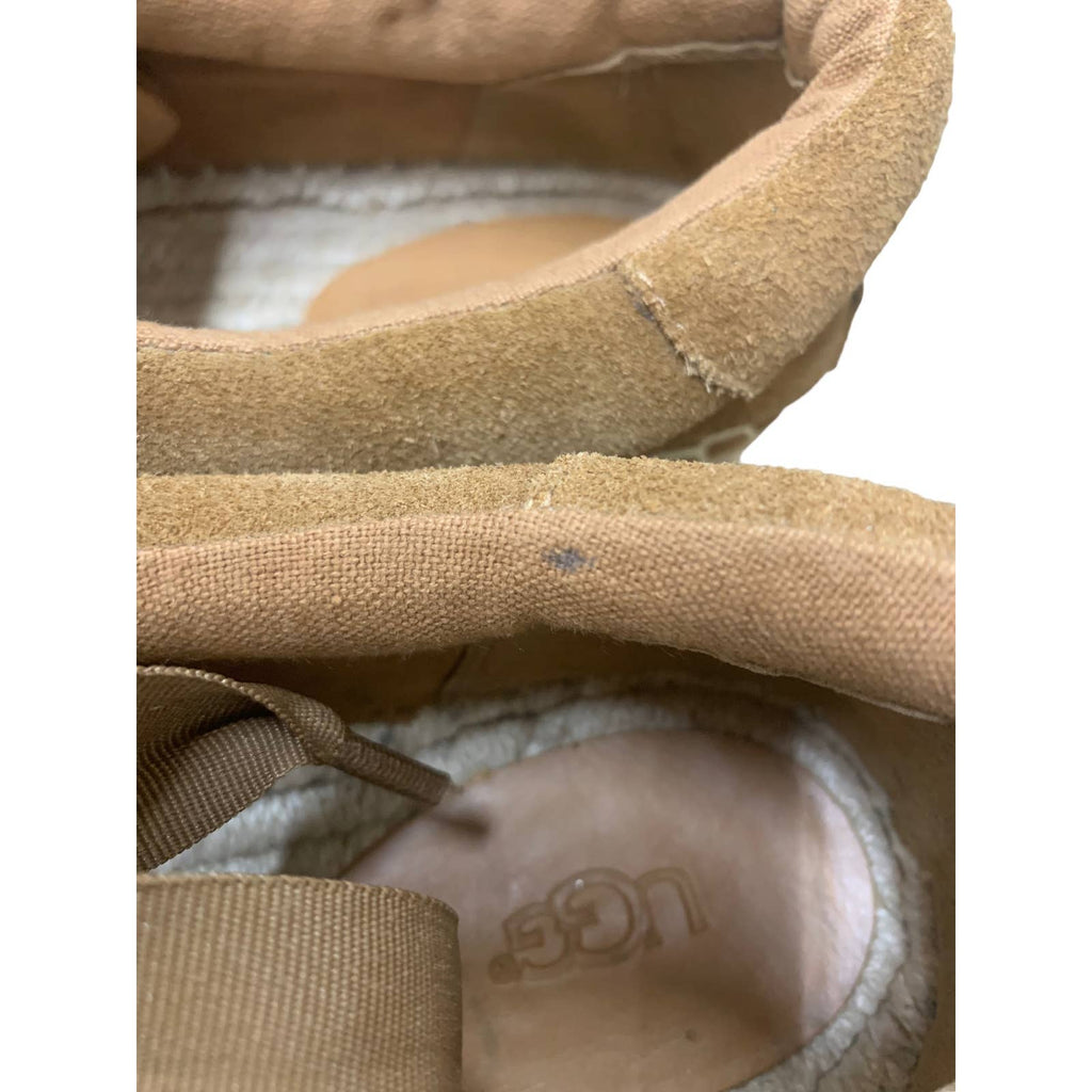Ugg "Brianna" Espadrille Sneakers Chestnut Suede SZ US 12