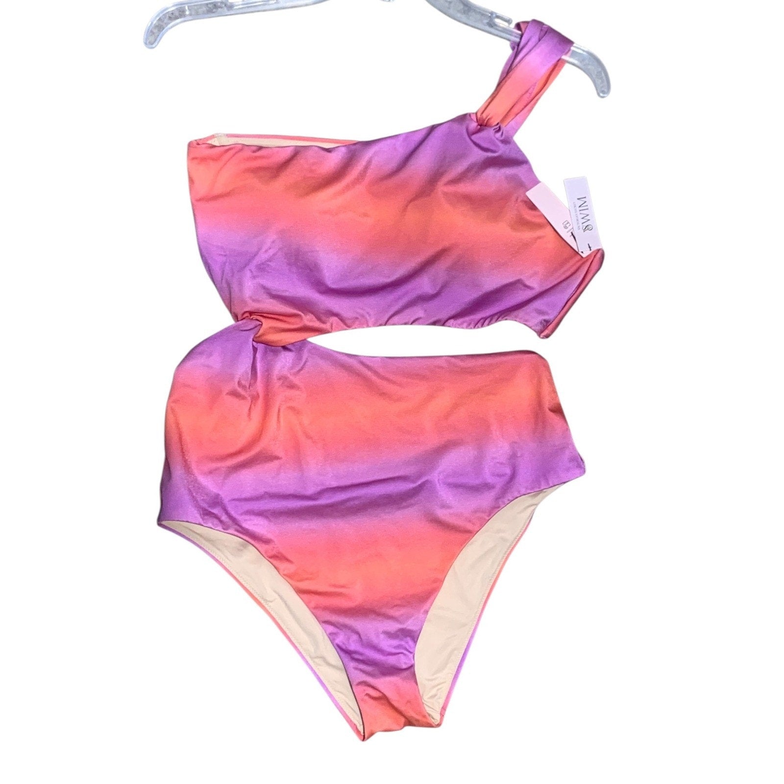 VICTORIA'S SECRET SWIM Twist Monokini One-Piece Swimsuit sz LARGE