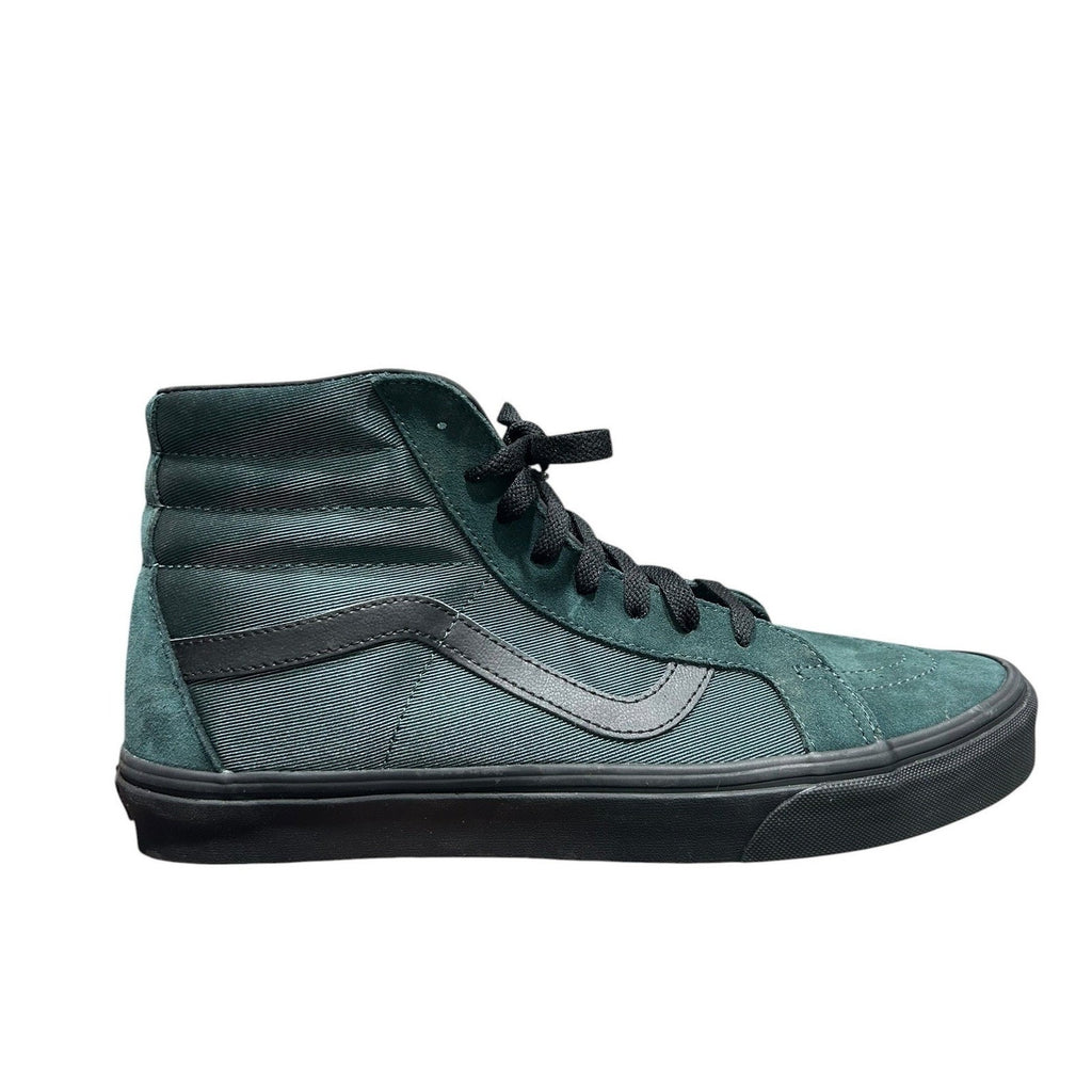 Vans Sk8-Hi Mens 12 Dark Green Black Suede High Top Skate Shoes NEW backtoschool