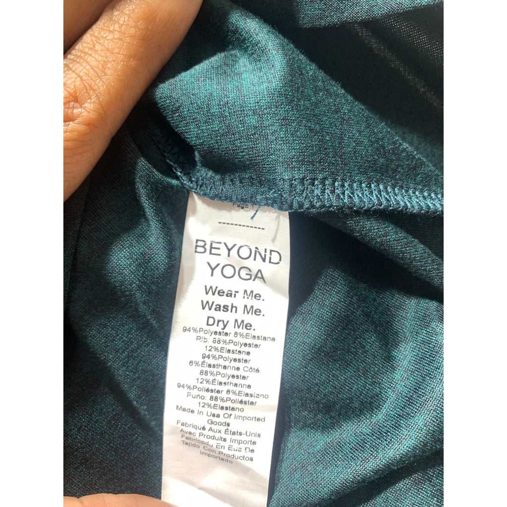 Beyond Yoga 3-Piece Set – Dark Spruce Green Heather Spacedye size small active