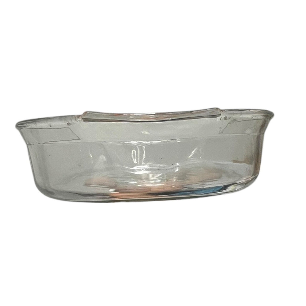 Pyrex 704 Clear Glass Oval Casserole Dish 4 Qt Large Baker Made in USA Vintage