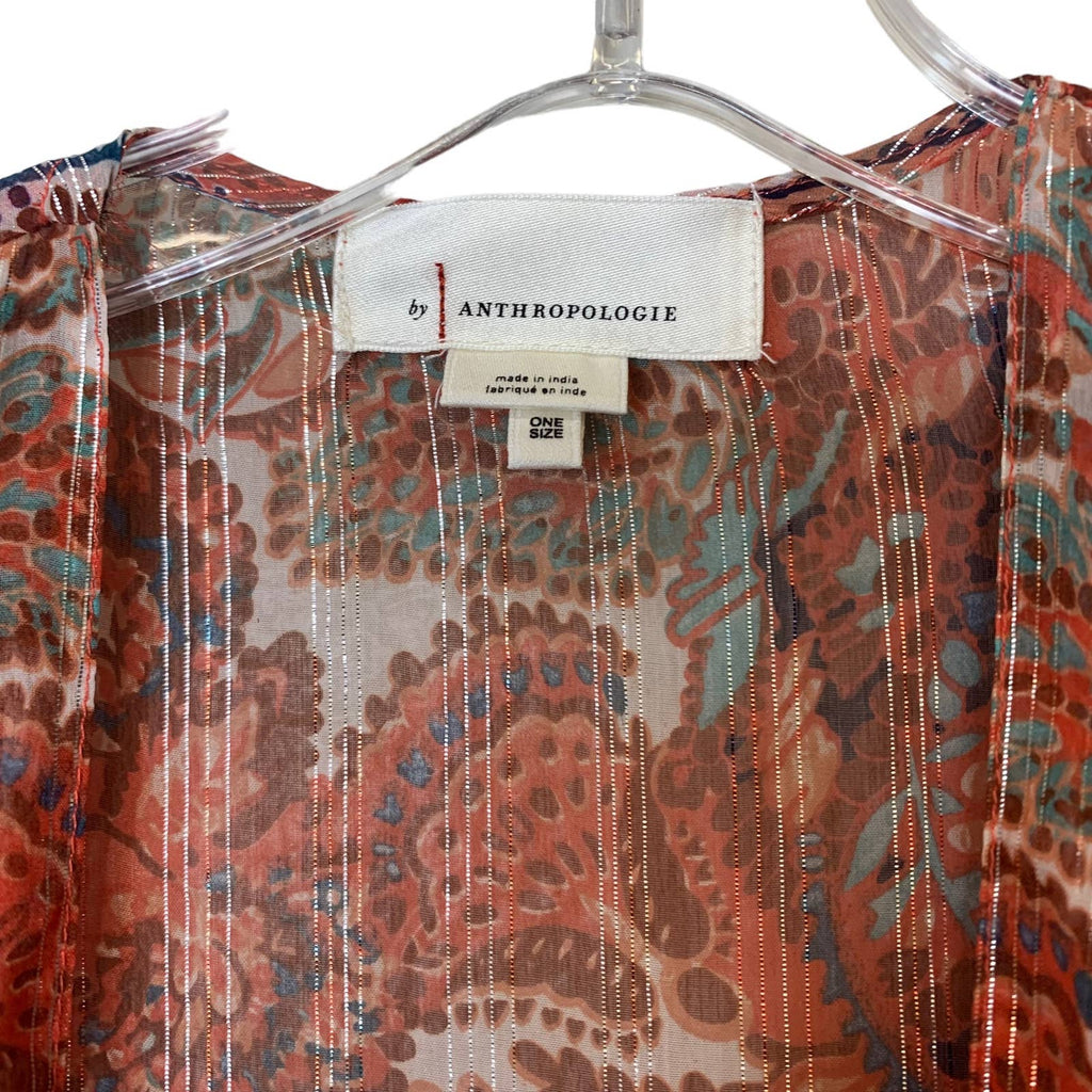 ANTHROPOLOGIE Paisley Tiered Kimono SZ O/S