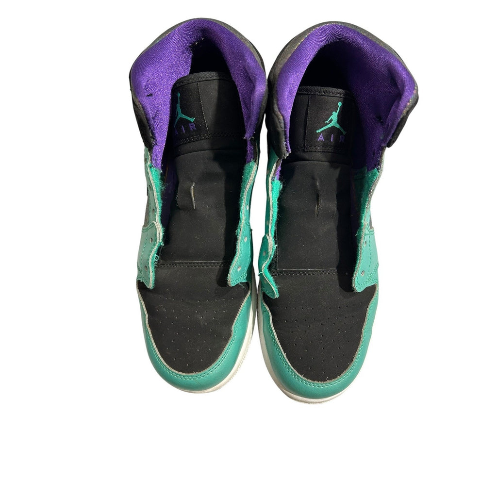 Jordan 1 Mid Atomic Teal Ultraviolet Iridescent 555112-309 Mens 6Y Kids Shoes