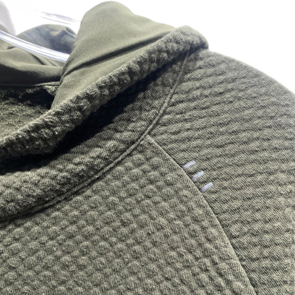 Lululemon At Ease Hoodie Dark Olive Green TexturedMens Medium