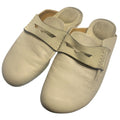 Rag Bone New York Beige Leather Slip On Mules Loafers Women's Size 37.5 us 7.5