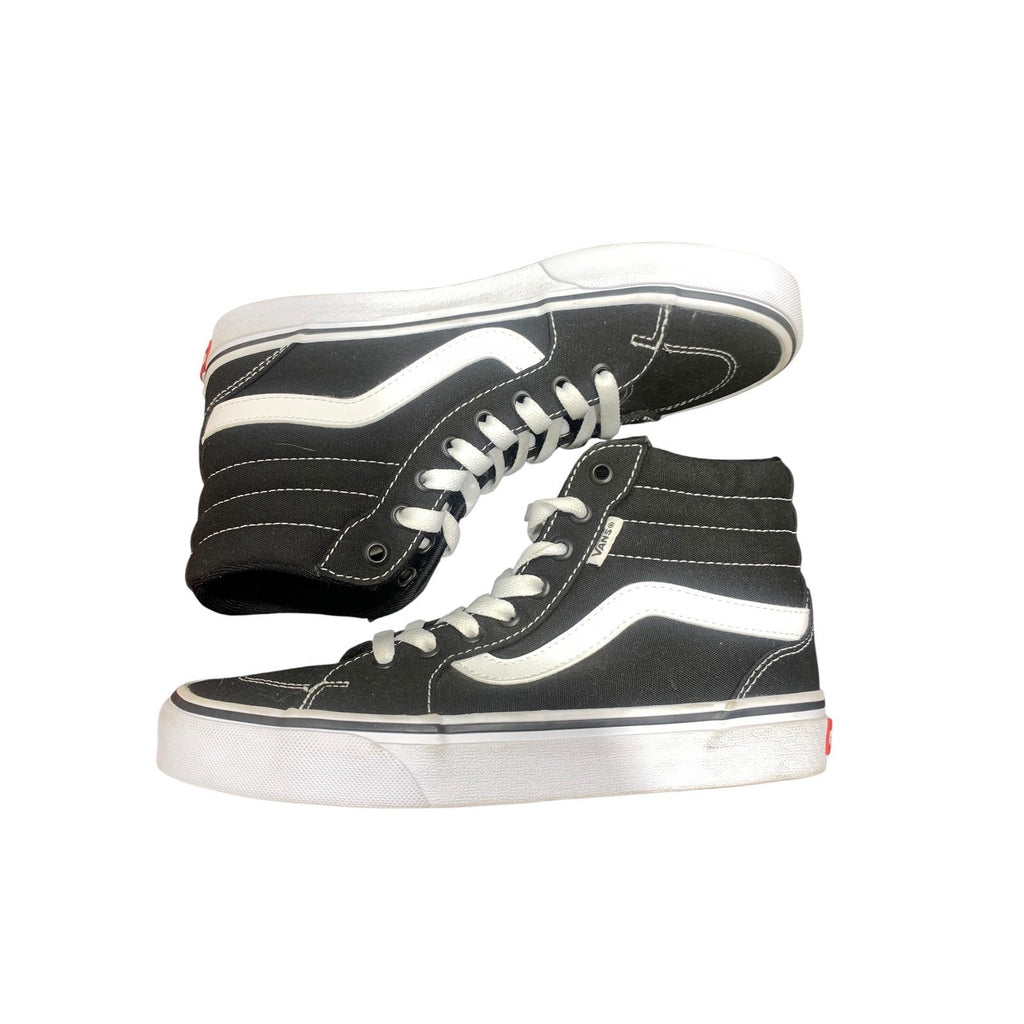 Vans Sk8-Hi Black White High Top Canvas Sneakers Womens 8 Mens 6.5 VN000D5IB8C