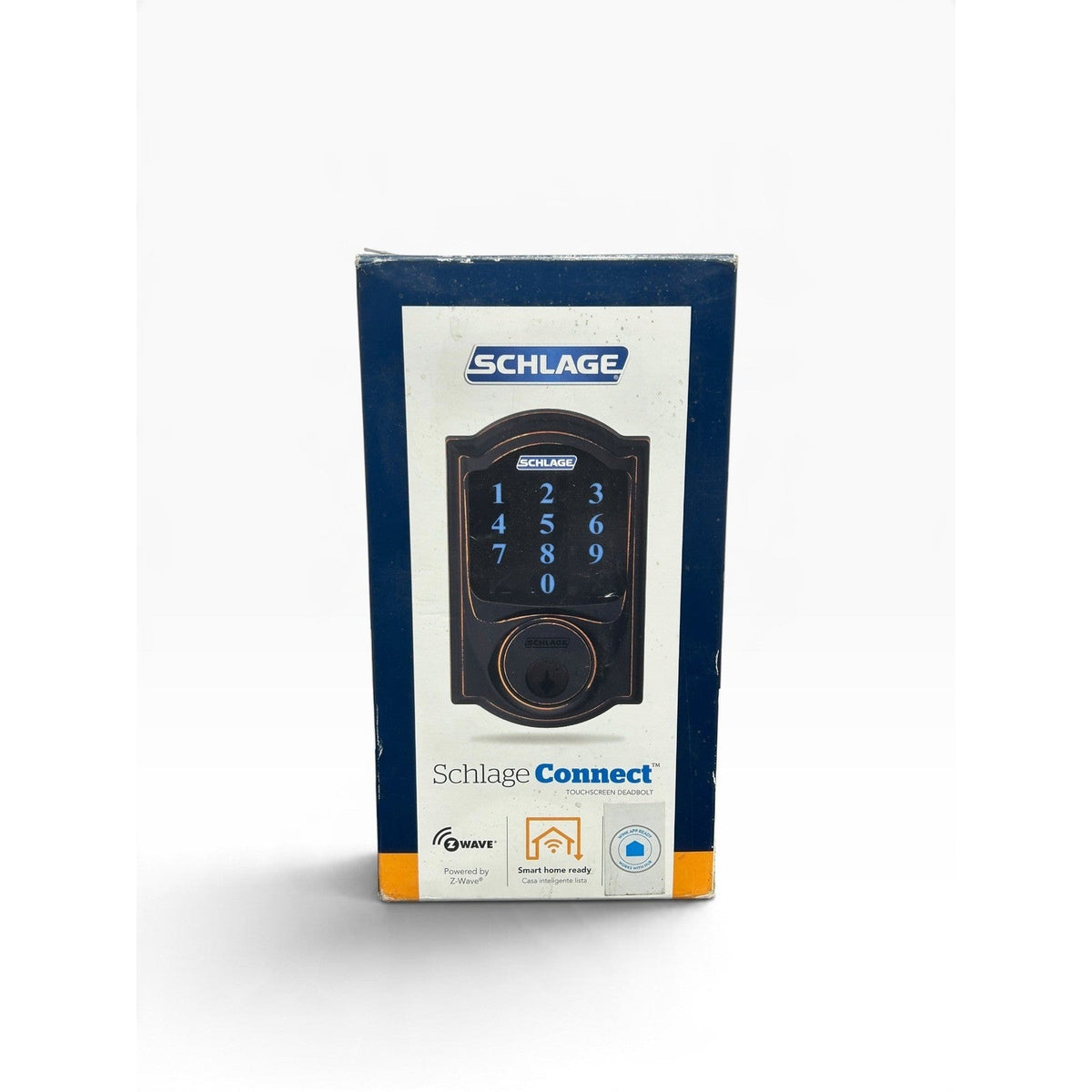 Schlage Connect Smart Deadbolt BE469 Z-Wave Aged Bronze Touchscreen Untested