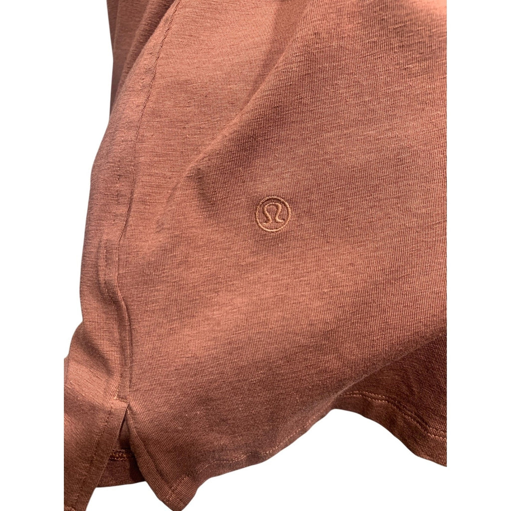 Lululemon Classic-Fit Cotton-Blend Scoop Dress sz 10 Ancient Copper
