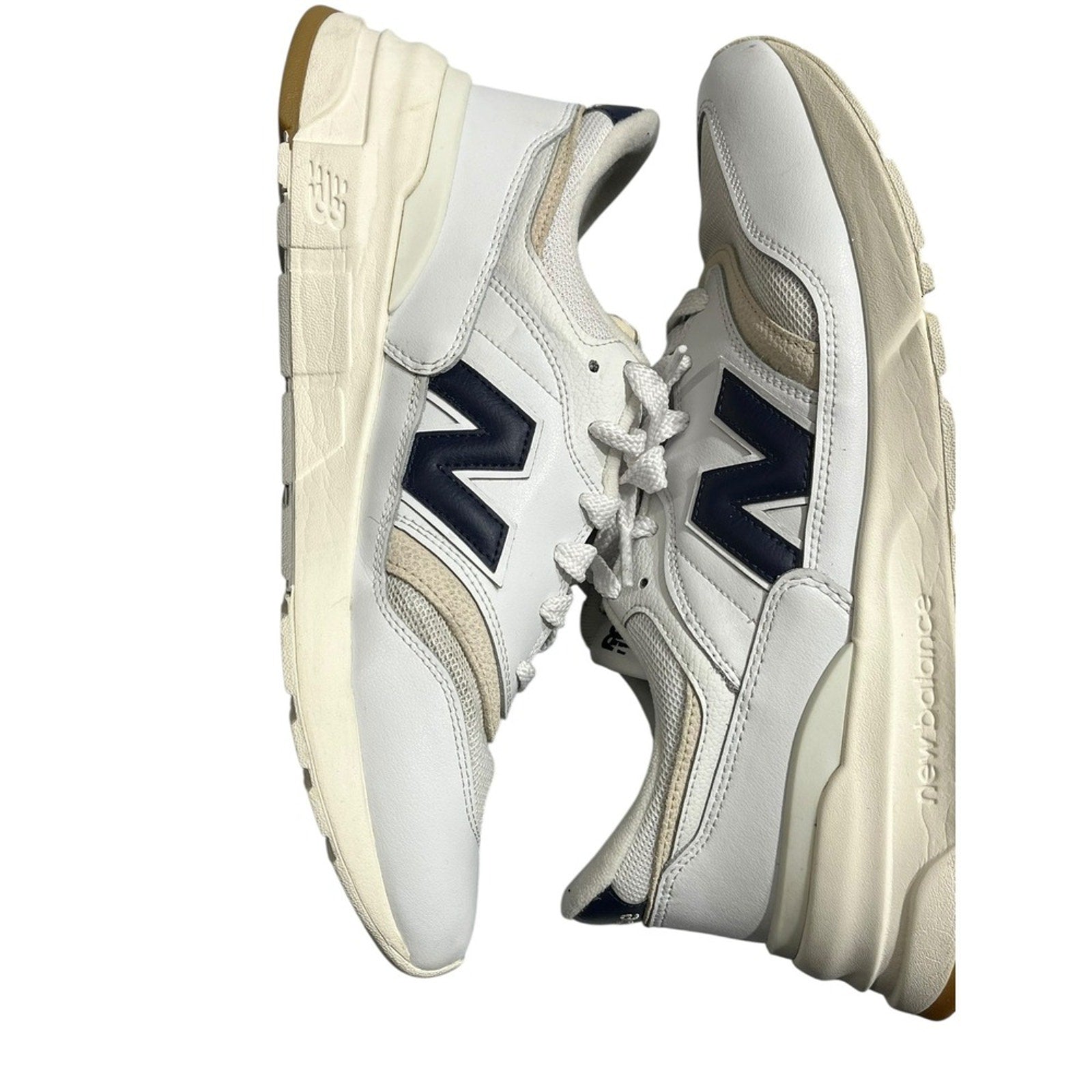 New Balance 997R Women's White Navy Beige Casual Lifestyle Sneakers Shoes 11