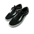 Vans Old Skool Bolt Black White Light Blue Low Top Skate Shoes Mens 9.5 Women 11