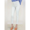 Mother High Waisted Looker Ankle Fray Jeans White Fairest Of Them All Skinny 29
