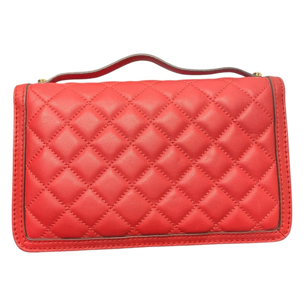 MICHAEL Michael Kors SLOAN MESSENGER Red and Gold Crossbody Bag