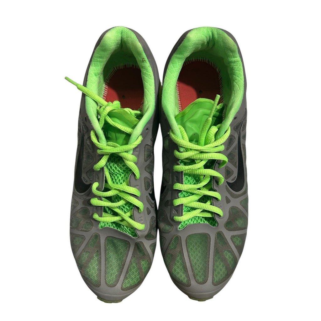 Nike Air Max 2011 Cool Grey Neon Green Mens 8.5 Running Shoes 429889-003