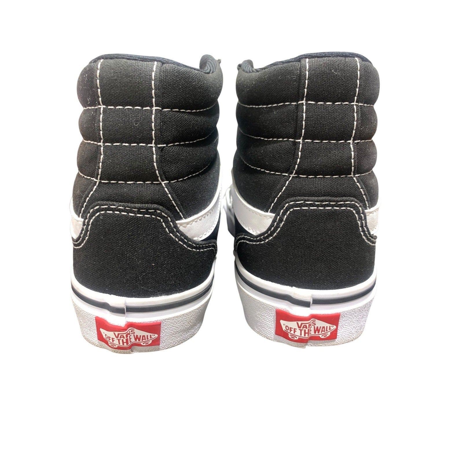 Vans Sk8-Hi Black White High Top Canvas Sneakers Womens 8 Mens 6.5 VN000D5IB8C