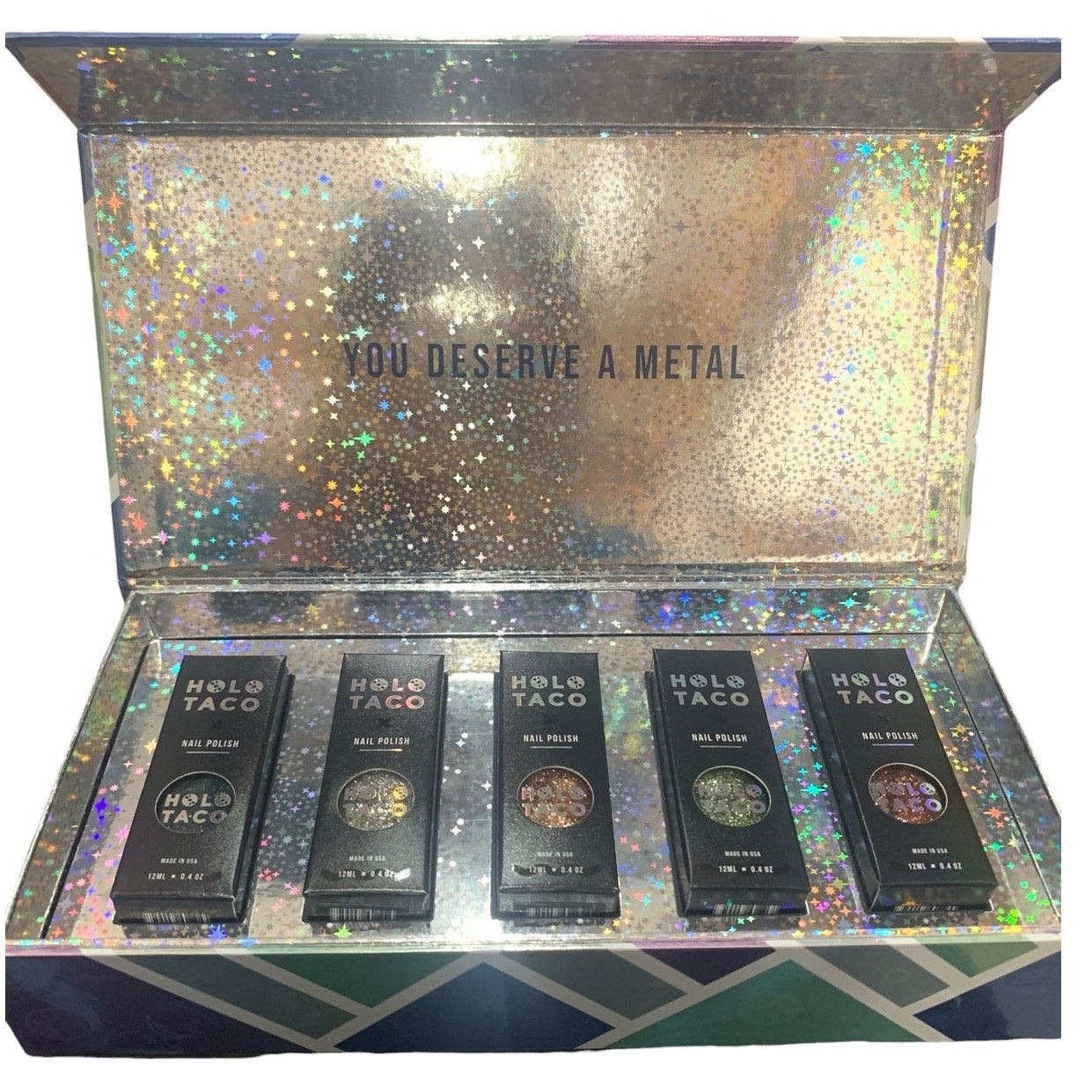 HOLO TACO Frosted Metals Collection Complete with Polishes NEW