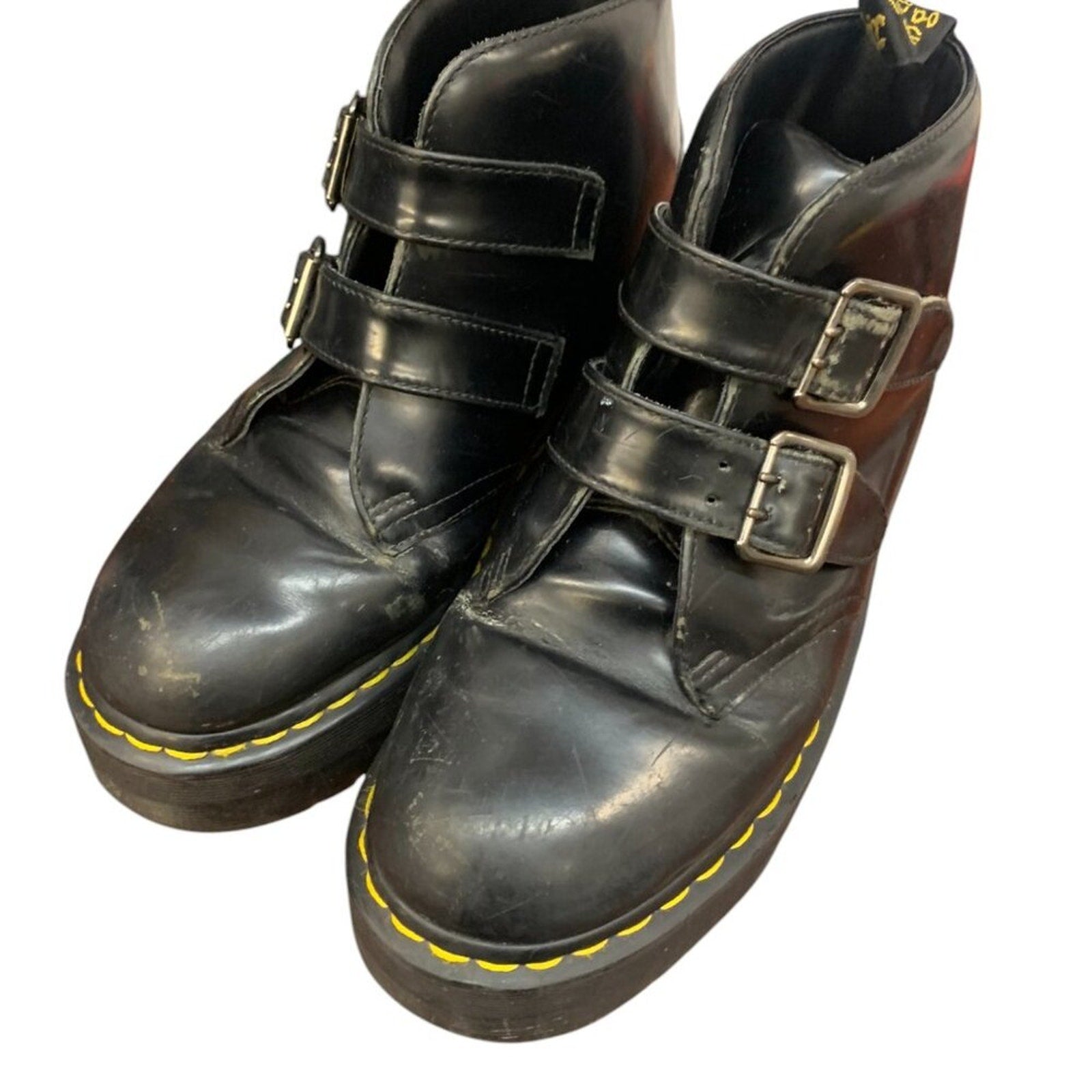 Dr. Martens Black Devon Platform Boots SZ 9 US L