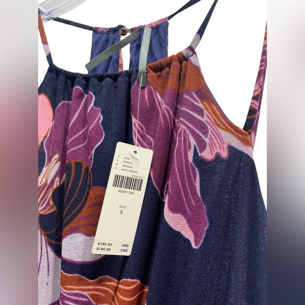 NWT Anthropologie Tiered Halter Maxi Dress size SMALL strappy flowy sleeveless