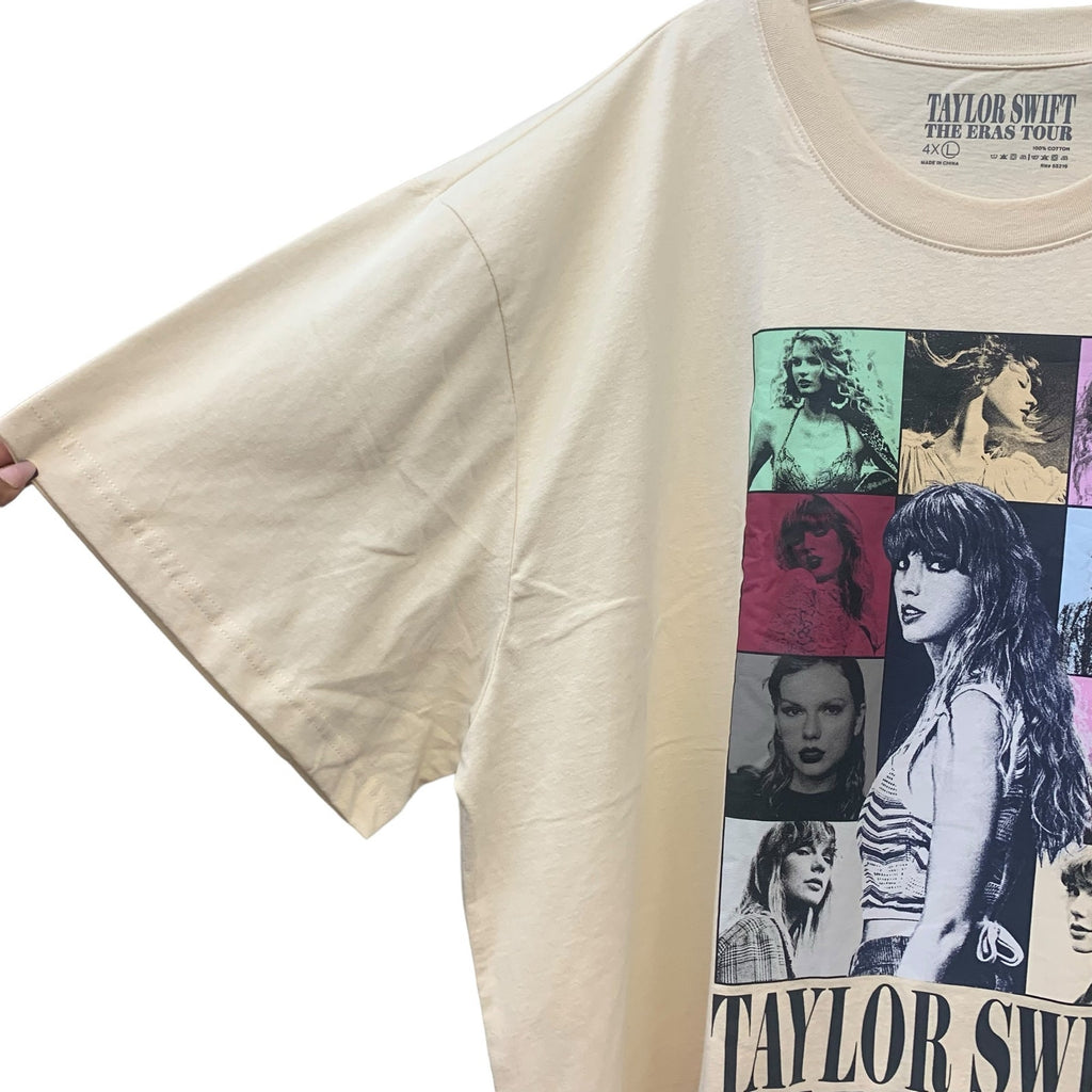 Eras Tour T-Shirt Beige - Size 4x Taylor Swift